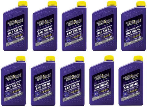 Royal Purple API Licensed Enhanced Additive Technology Synthetic Motor Oil 5W-40 - Fuel Efficiency - 1 qt (Pack of 10)
