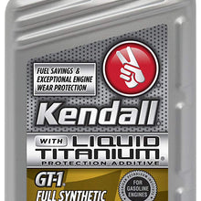 Kendall 1057222 GT-1 Full Synthetic 0W-20 Motor Oil with Liquid Titanium - 1 Quart