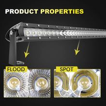 LED Light Bar TURBO SII Single Row Series Pro Off Road LED Fog & Driving Light - 51 Inch, Combo Spot and Flood Pattern, Universal (250W)