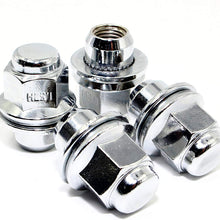 Set of 20 12x1.5 Veritek 13/16 Hex 1.47 Inch Mag OEM Factory Washer Style Chrome Lug Nuts for Lexus Toyota Scion