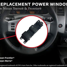 Power Window Switch Fits Nissan Frontier, Nissan Xterra - Replaces 25401-EA003-2005, 2006, 2007, 2008, 2009, 2010, 2011, 2012 Models - Driver Power Window Switch