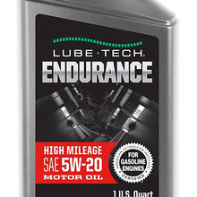 Lube-Tech 161950 Endurance High Mileage 5W-20 Motor Oil (Pack of 6)