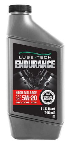 Lube-Tech 161950 Endurance High Mileage 5W-20 Motor Oil (Pack of 6)