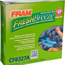 Fram Fresh Breeze - Filtro de aire para cabina Arm & Hammer Baking Soda, CF10374 para vehículos Dodge/Toyota