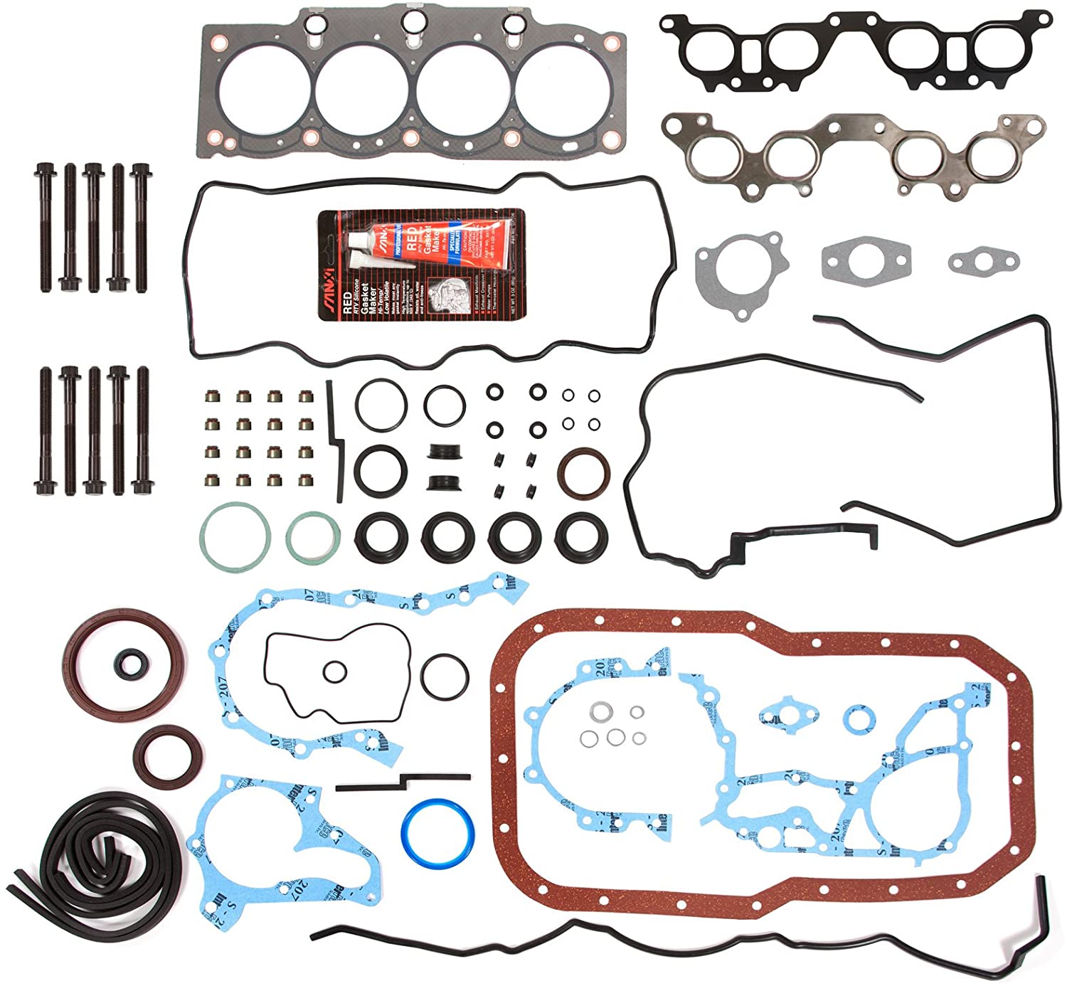 Evergreen FSHB2021 Full Gasket Set Head Bolt