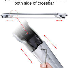 Autekcomma Heavy Duty Roof Rack CrossBars Replacement for Subaru Forester/Crosstrek/Impreza 2014-2019,Anti-Corrosion,Silvery Painting with Anti-Theft Locks (ONLY FIT Original EXISTING Side Rail)