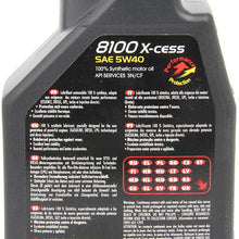 Motul 8100 X-Cess 5W-40 Synthetic Oil 1 Liter (102784), 33.81 Fluid_Ounces