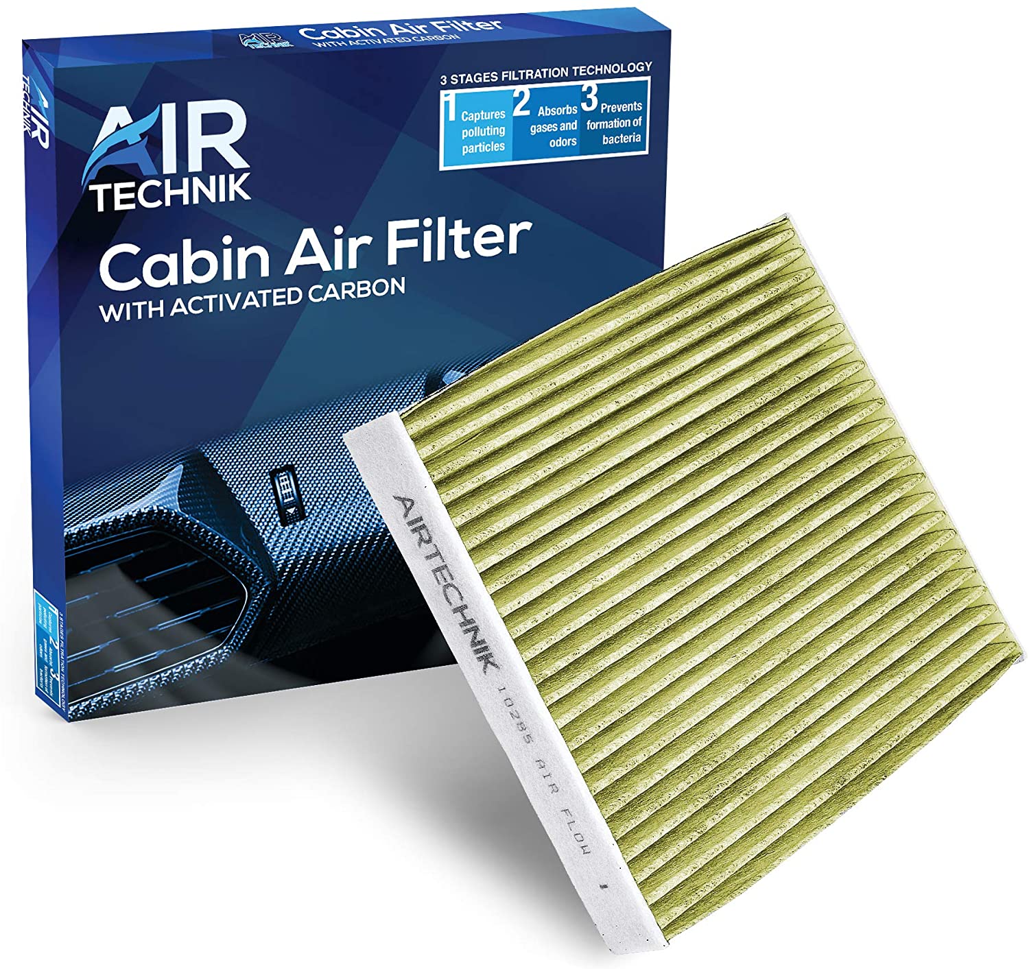 AirTechnik CF10285 Replacement for Toyota/Lexus/Scion/Subaru - Premium Cabin Air Filter w/Activated Carbon (2 Pack)