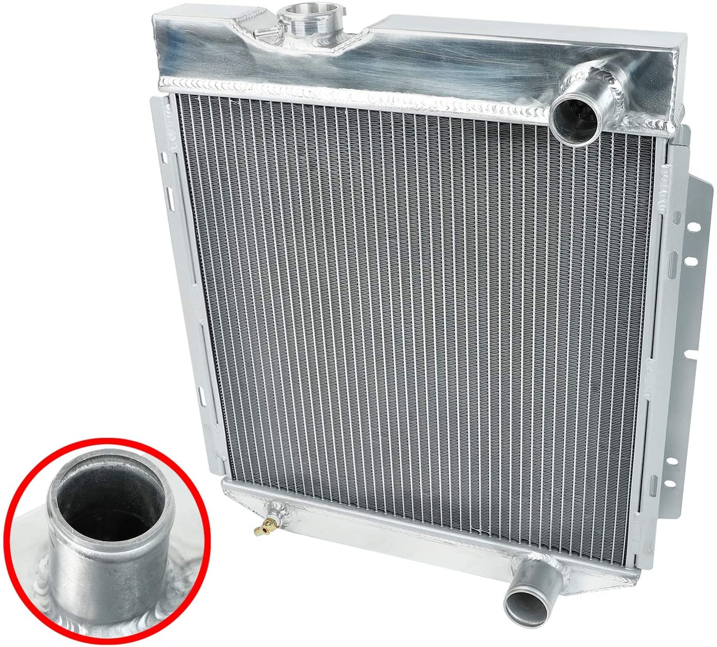 For Mustang Full Aluminum 3-Row Racing Radiator Cooling Radiator -Falcon Comet V8 MT 1960-1966