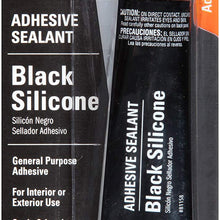 Permatex 81158 Black Silicone Adhesive Sealant, 3 oz. Tube, Pack of 1