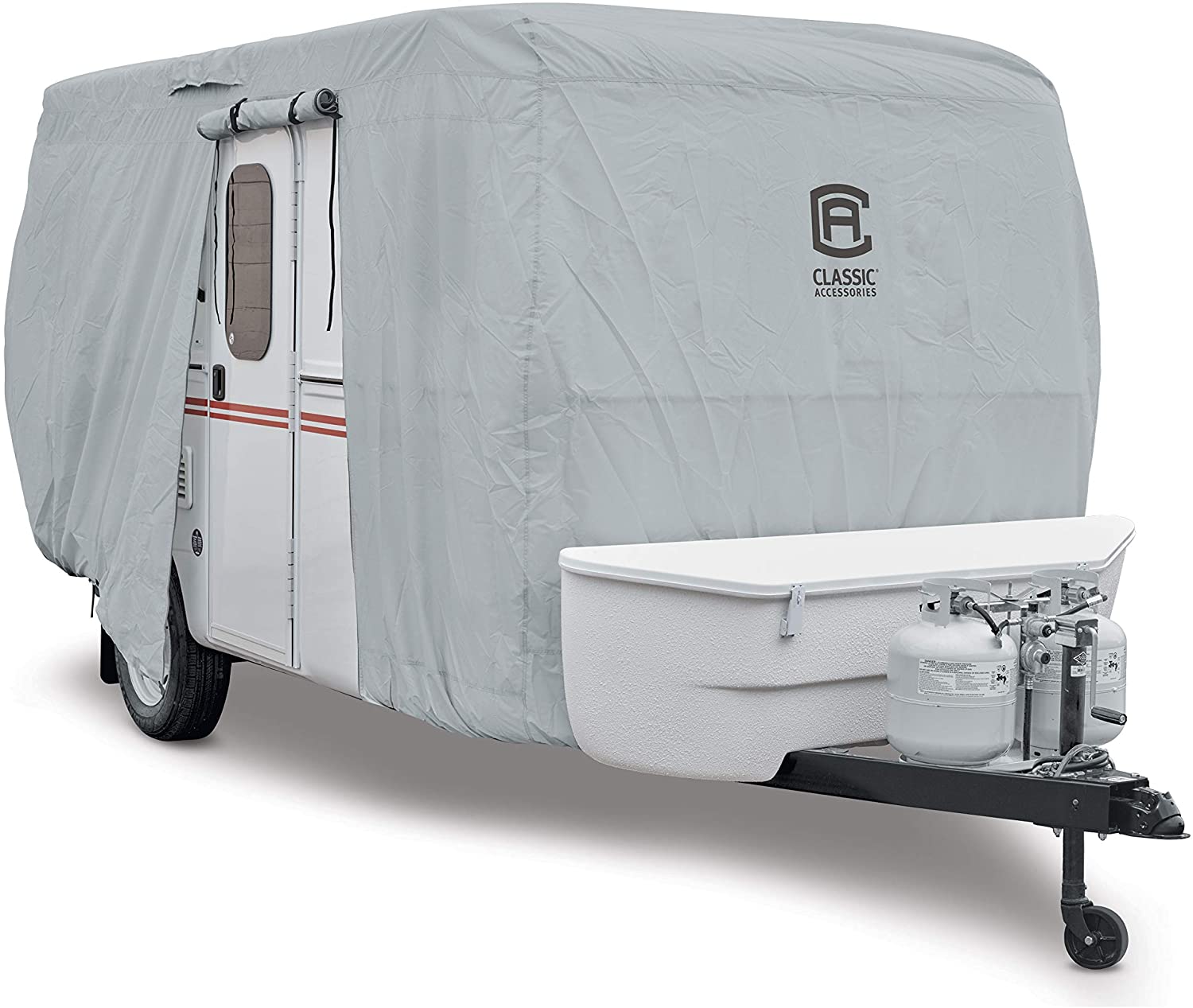 Classic Accessories - 80-407-141001-RT Over Drive PermaPRO Deluxe Extra Tall 5th Wheel Cover, Fits 8' - 10' RVs - Lightweight Ripstop and Water Repellent RV Cover (80-187-191001-00) (Fits 8' - 10')