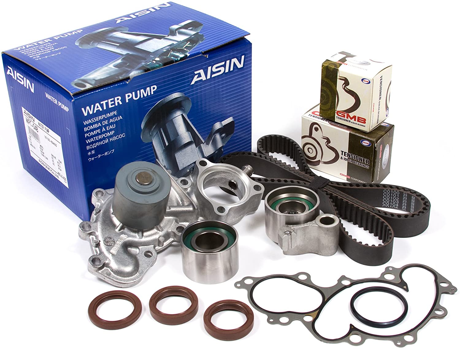 Evergreen TBK271WPA2 Fits Toyota Pickup 3.4 DOHC 5VZFE Timing Belt Kit AISIN Water Pump