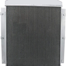CoolingCare 3 Row Aluminum Radiator+ Shroud+ 16'' Fan Shroud w/Relay Suit for 1947-1954 Chevy Truck Pickup 3.5L, 3.8L L6