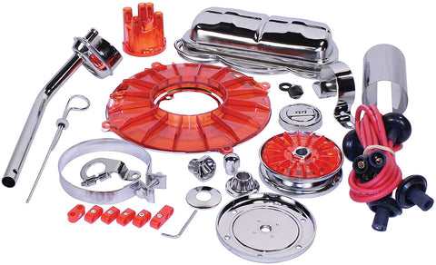 Super Color & Chrome Dress Up Kit, Red, For Aircooled VW, Compatible with Dune Buggy
