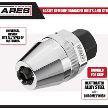 ARES 70016 - Damaged Bolt and Stud Extractor Tool - Grips and Removes 1/4-Inch to 1/2-Inch Studs - Ideal for Broken, Rounded Off, Painted Over, and Rusted Tight Bolts