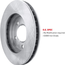 For 2014-2015 Nissan Leaf Front Rear eLine Plain Brake Rotors Kit