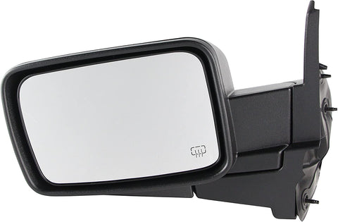 Dorman 959-126 Driver Side Power Door Mirror - Heated / Folding for Select Jeep Models, Black