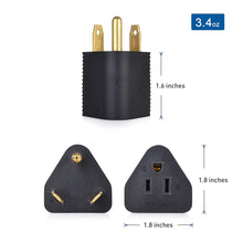 Cable Matters 2-Pack 3 Prong 30 Amp to 15 Amp RV Adapter, 30 AMP RV Plug (NEMA TT-30P to 5-15R)