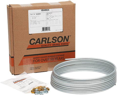 Carlson Quality Brake Lines H8400SK 25' Zinc Coated Steel Brake Line Kit 1/4