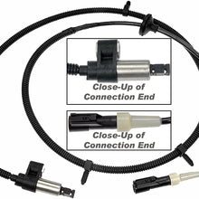 APDTY 081351 ABS Speed Sensor w/Harness Fits 1998-2000 Ford Crown Victoria/Lincoln Town Car/Mercury Grand Marquis (Replaces F8AZ-2C190-AB, F8AZ2C190AB, BRAB-74, BRAB74)