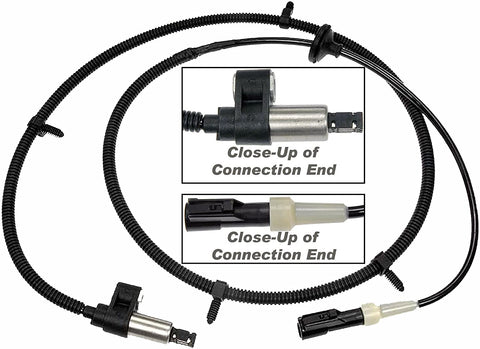 APDTY 081351 ABS Speed Sensor w/Harness Fits 1998-2000 Ford Crown Victoria/Lincoln Town Car/Mercury Grand Marquis (Replaces F8AZ-2C190-AB, F8AZ2C190AB, BRAB-74, BRAB74)
