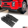 OMAC Auto Accessories Car Ramp Heavy Duty Leveling Blocks | Black Chocks Car Tires Lifting Stabilization 2 Pcs. | Vehicle Ramp - Pair 11000lbs GVW Capacity