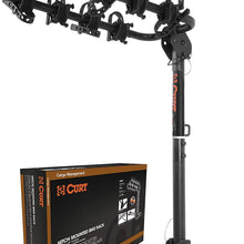 CURT 18030 Extendable Trailer Hitch Bike Rack Mount, Fits 1-1/4, 2-Inch Receiver, 2 or 4 Bicycles
