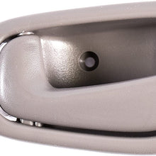Replacement Front Left Driver Side Gray Door Handle for 1998-2002 Toyota Corolla TO1352165 (1998, 2000, 2001, 2002)