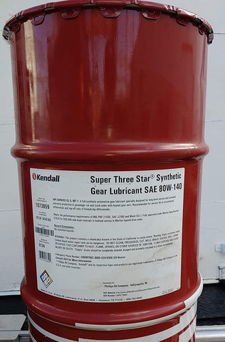 Kendall Super 3 Star Synthetic Gear Lubricant SAE 80W-140