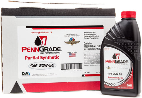 Brad Penn 009-7119-12PK 20W-50 Partial Synthetic Racing Oil 12 Pack