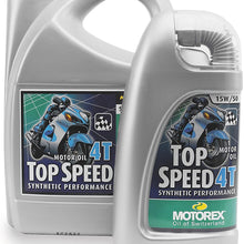 Motorex TOPSPD 4T 15W50 100% SYN 4LTR Engine Oil Top Speed 4T - 435-400
