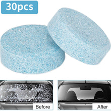 Wemk 30 Pcs Car Windshield Glass Concentrated Clean Washer Tablets, Multifunctional Effervescent Spray Cleaner Cleaning Tool, Window Cleaner, Environmental Friendly, Save Money