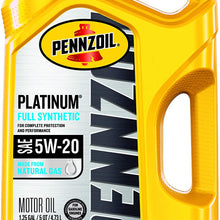 Pennzoil 550022686 Platinum Full Synthetic Motor Oil (SN) 5W-20, 1 Quart - Pack of 1