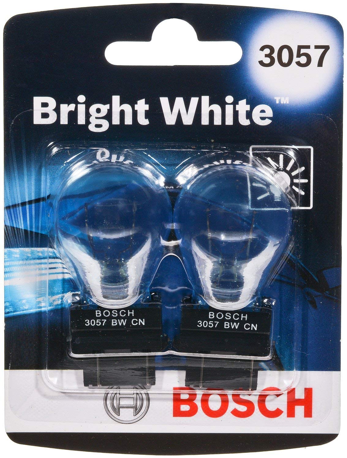 Bosch 3057 Bright White Upgrade Minature Bulb, Pack of 2