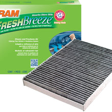 FRAM Fresh Breeze Cabin Air Filter Replacement for Car Passenger Compartment w/Arm and Hammer Baking Soda, Easy Install, CF8644A for Select Volkswagen and Audi Vehicles , white