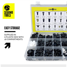 Segomo Tools 435 Piece Car Retainer, Plastic Fastener, Body Panel & Trim Clips Kit - PFK435