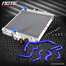 2 Row 42mm Aluminum Radiator Replacement For HONDA CIVIC D15/16 EG/EK 92-00 + Silicone Hose