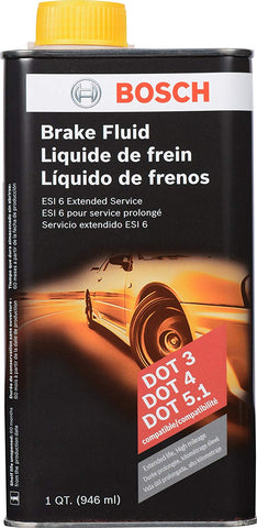 Bosch ESI6-32N Brake Fluid (Direct Replacement for DOT 3, DOT 4, and DOT 5.1)