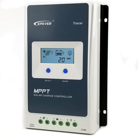 30A MPPT Solar Charge Controller 2018 100V PV Input Support Lithium Battery Charging Backlight LCD Negative Ground 12V 24V Auto 780W Solar Panel Charge Regulator Tracer 3210AN