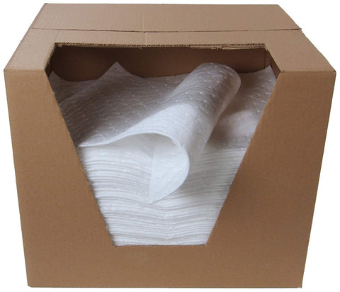ESP 2MBWPSL Polypropylene Medium Weight Meltblown Oil Only Absorbent Single Sided Laminated Pad, 18
