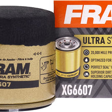 FRAM Ulta Synthetic Automotive Replacement Oil Filter, Designed for Synthetic Oil Changes Lasting up to 20k Miles, XG6607 with SureGrip (Pack of 1)