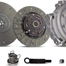 Clutch And Flywheel Kit compatible with Tj Wrangler Se Base S Sport Rio Utility 2-Door 4-Door 1994-2002 2.5L L4 GAS OHV Naturally Aspirated (01-040FW)