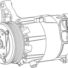 ACDelco 15-21471 GM Original Equipment Air Conditioning Compressor and Clutch Assembly