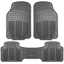 FH Group F11306GRAY Gray All Weather Floor Mat, 3 Piece (Full Set Trimmable Heavy Duty)