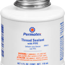Permatex 80633-12PK Thread Sealant with PTFE, 16 oz. (Pack of 12)