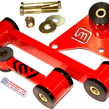 Massive Motor Engine Trans Mount 3 pc Set Compatible w/Dodge NEON SRT 4 Turbo Solid Upper Lower 2.4 (Mirror Red)