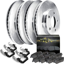 Fit 2014 Nissan Rogue Front Rear HartBrakes Blank Brake Rotors Kit+Ceramic Brake Pad