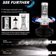 Alla Lighting 2017 X3 Newest 6000lm DIY 3 Colors White Gold Yellow Ice Blue Xtremely Super Bright High Power ZES Chips Mini H11 H8 H9 LED Headlight Conversion Kits Bulbs - 2 Year Warranty (H11)