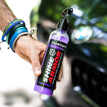 SHINE ARMOR Fortify Quick Coat - Ceramic Coating - Car Wax Polish Spray - Waterless Car Wash & Wax - Hydrophobic Top Coat Polish & Polymer Paint Sealant Detail Protection