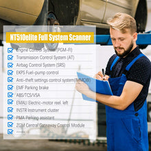 FOXWELL NT510 Elite OBD2 Code Reader for Honda Acura Automotive Scan Tool All System Bi-Directional Diagnostics Scanner ABS SRS Transmission Auto Bleed SAS TPMS DPF EPB Oil Reset (Enhanced Version)